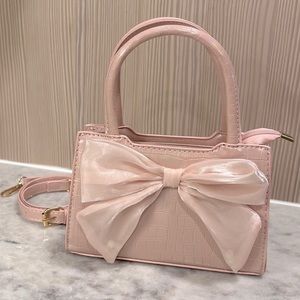 NEW Pink Bow Crossbody Bags with Top Handles